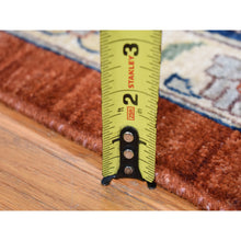 Load image into Gallery viewer, 10&#39;x13&#39;10&quot; Honey Brown, Antiqued Peshawar Heriz with All Over Design, Hand Knotted Pure Wool, Oriental Rug FWR483762