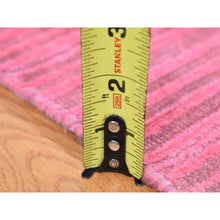 Load image into Gallery viewer, 9&#39;1&quot;x11&#39;10&quot; Watermelon Pink Overdyed with Textured Wool, Hand Knotted Modern Design, Oriental Rug FWR483768