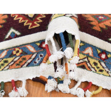 Load image into Gallery viewer, 10&#39;x14&#39; Ivory, Pure Wool Hand Knotted, Hi-Lo Pile Neem Buft Soumak Garden Design, Oriental Rug FWR483822