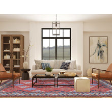 Load image into Gallery viewer, 10&#39;x14&#39; Imperial Red, Afghan Ersari with All Over Geometric Design, Pure Wool Hand Knotted, Oriental Rug FWR483852