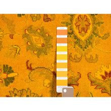 Load image into Gallery viewer, 8&#39;2&quot;x10&#39;1&quot; Golden Brown, Overdyed Persian Design, Pure Wool Hand Knotted Oriental Rug FWR484002
