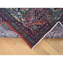 Load image into Gallery viewer, 9&#39;x12&#39; Barn Red, Antique Persian Feraghan Sarouk, Evenly Worn Soft and Supple, Hand Knotted Soft Wool, No Repairs, Clean, Sides and Edges Professionally Secured, Oriental Rug FWR484332