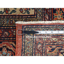 Load image into Gallery viewer, 9&#39;x12&#39; Barn Red, Antique Persian Feraghan Sarouk, Evenly Worn Soft and Supple, Hand Knotted Soft Wool, No Repairs, Clean, Sides and Edges Professionally Secured, Oriental Rug FWR484332