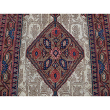 Load image into Gallery viewer, 3&#39;2&quot;x14&#39;10&quot; Taupe Brown, Antique Persian Camel Hair Serab, Pure Wool, Hand Knotted, Clean, Sides and Ends Professionally Secured, Wide and Extra Long Runner, Oriental Rug FWR484374