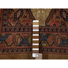 Load image into Gallery viewer, 3&#39;2&quot;x14&#39;10&quot; Taupe Brown, Antique Persian Camel Hair Serab, Pure Wool, Hand Knotted, Clean, Sides and Ends Professionally Secured, Wide and Extra Long Runner, Oriental Rug FWR484374
