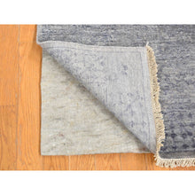 Load image into Gallery viewer, 2&#39;6&quot;x5&#39;10&quot; Goose Gray, Broken Persian Design Tone on Tone, Silken Plant Base Silk Hand Knotted, Short Runner Oriental Rug FWR484470