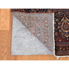 Load image into Gallery viewer, 11&#39;2&quot;x16&#39;8&quot; Barn Red, Antique Persian Kashan Debir, Hand Knotted, Pure Wool, Dense Weave, Soft, Evenly Worn, Sides and Ends Professionally Secured, Cleaned, Oversized Oriental Rug FWR484674