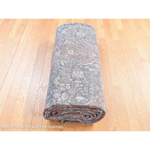 Load image into Gallery viewer, 11&#39;2&quot;x16&#39;8&quot; Barn Red, Antique Persian Kashan Debir, Hand Knotted, Pure Wool, Dense Weave, Soft, Evenly Worn, Sides and Ends Professionally Secured, Cleaned, Oversized Oriental Rug FWR484674