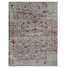 Load image into Gallery viewer, 9&#39;x11&#39;9&quot; Beige, Broken Heriz Design, Wool and Silk, Hand Knotted, Oriental Rug FWR484932