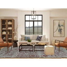 Load image into Gallery viewer, 9&#39;x11&#39;9&quot; Beige, Broken Heriz Design, Wool and Silk, Hand Knotted, Oriental Rug FWR484932