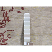 Load image into Gallery viewer, 9&#39;x11&#39;9&quot; Beige, Broken Heriz Design, Wool and Silk, Hand Knotted, Oriental Rug FWR484932
