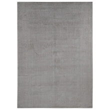 Load image into Gallery viewer, 9&#39;10&quot;x14&#39;1&quot; Taupe, Thick, Soft and Plush, Tone on Tone, Fine Jacquard Loomed Weave, Wool and Silk, Intricate and Erased Persian Design, Oriental Rug FWR485094
