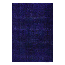 Load image into Gallery viewer, 6&#39;2&quot;x8&#39;10&quot; Northwestern Purple, Overdyed Bakhtiari Garden Design, Hand Knotted, Pure Wool, Oriental Rug FWR485400
