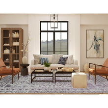 Load image into Gallery viewer, 9&#39;2&quot;x12&#39;1&quot; Ivory, Wool and Silk, Handmade, Broken and Erased Persian Medallion Design, Oriental Rug FWR485460