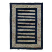 Load image into Gallery viewer, 5&#39;7&quot;x8&#39; Tan Brown, Pure Wool, Peshawar Gabbeh, Hand Knotted, On Clearance, Oriental Rug FWR485838
