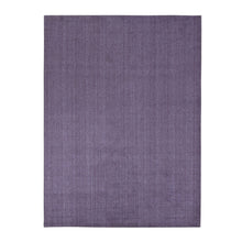Load image into Gallery viewer, 6&#39;1&quot;x9&#39; Liserian Purple, Pure Wool, Tone on Tone, Hand Loomed, Oriental Rug FWR485922