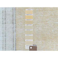 Load image into Gallery viewer, 9&#39;7&quot;x12&#39;8&quot; Beige Vintage Persian Kerman Worn Wool, Sheared Low, Hand Knotted Distressed Look Oriental Rug FWR487536