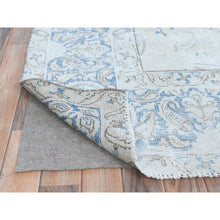 Load image into Gallery viewer, 9&#39;6&quot;x12&#39;6&quot; Ivory Semi Antique Persian Kerman, Distressed Look, Hand Knotted Cropped Thin, Worn Wool Oriental Rug FWR487554