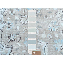 Load image into Gallery viewer, 7&#39;6&quot;x10&#39;10&quot; Beige Vintage Persian Kerman Hand Knotted Worn Wool Sheared Low Shabby Chic Distressed Look Oriental Rug FWR487602