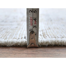 Load image into Gallery viewer, 7&#39;1&quot;x10&#39;8&quot; Beige Vintage Persian Tabriz Hand Knotted Worn Wool, Sheared Low, Distressed Look Shabby Chic Oriental Rug FWR487686