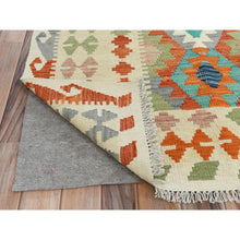 Load image into Gallery viewer, 10&#39;4&quot;x16&#39;1&quot; Colorful, Hand Woven Afghan Kilim with Geometric Design, Flat Weave Veggie Dyes Organic Wool, Reversible Oversized Oriental Rug FWR489558