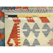 Load image into Gallery viewer, 10&#39;4&quot;x16&#39;1&quot; Colorful, Hand Woven Afghan Kilim with Geometric Design, Flat Weave Veggie Dyes Organic Wool, Reversible Oversized Oriental Rug FWR489558