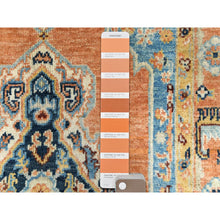 Load image into Gallery viewer, 3&#39;x4&#39;10&quot; Burnt Orange Hand Knotted Pure Wool Natural Dyes, Afghan Peshawar with Bakshaish Design Oriental Rug FWR490368