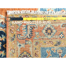 Load image into Gallery viewer, 3&#39;x4&#39;10&quot; Burnt Orange Hand Knotted Pure Wool Natural Dyes, Afghan Peshawar with Bakshaish Design Oriental Rug FWR490368