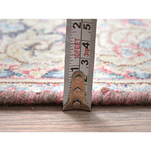 Load image into Gallery viewer, 1&#39;9&quot;x1&#39;9&quot; Colorful, Old Persian Kerman Shabby Chic Cropped Thin, Distressed Look Worn Wool Hand Knotted, Square Oriental Rug FWR491742