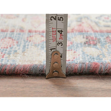 Load image into Gallery viewer, 2&#39;x2&#39;7&quot; Ivory, Vintage Persian Kerman Sheared Low, Distressed Look Worn Wool Hand Knotted, Mat Oriental Rug FWR491796