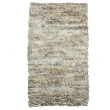 Load image into Gallery viewer, 3&#39;2&quot;x5&#39;6&quot; Beige, Hand Knotted Shaggy Moroccan, Exotic Texture Undyed Natural Wool, Oriental Rug FWR492150
