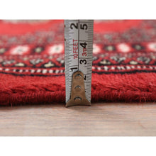 Load image into Gallery viewer, 2&#39;x3&#39;4&quot; Deep and Rich Red, Hand Knotted Mori Bokara with Geometric Medallions Design, Natural Wool, Mat Oriental Rug FWR494430