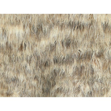 Load image into Gallery viewer, 9&#39;x9&#39; Beige, Shaggy Moroccan Exotic Texture, Undyed Natural Wool Hand Knotted, Square Oriental Rug FWR495396