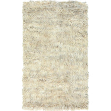 Load image into Gallery viewer, 3&#39;1&quot;x5&#39;3&quot; Beige, Shaggy Moroccan Exotic Texture, Undyed Natural Wool Hand Knotted, Oriental Rug FWR495420