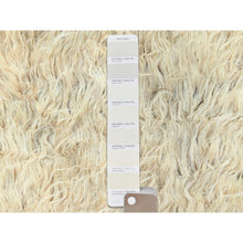 Load image into Gallery viewer, 3&#39;x5&#39;4&quot; Beige, Undyed Natural Wool Hand Knotted, Shaggy Moroccan Exotic Texture, Oriental Rug FWR495432