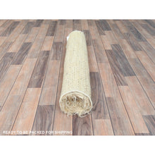 Load image into Gallery viewer, 3&#39;x5&#39;4&quot; Beige, Undyed Natural Wool Hand Knotted, Shaggy Moroccan Exotic Texture, Oriental Rug FWR495432
