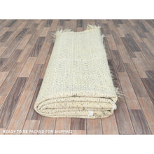 Load image into Gallery viewer, 7&#39;7&quot;x9&#39;10&quot; Gray, Undyed Natural Wool Hand Knotted, Shaggy Moroccan Exotic Texture, Oriental Rug FWR495966