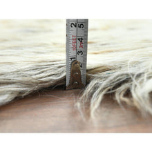 Load image into Gallery viewer, 7&#39;7&quot;x9&#39;10&quot; Gray, Undyed Natural Wool Hand Knotted, Shaggy Moroccan Exotic Texture, Oriental Rug FWR495966