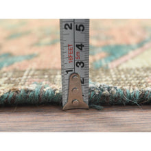 Load image into Gallery viewer, 3&#39;x4&#39;5&quot; Cafe Au Lait Brown, Sheared Low, Worn Wool, Hand Knotted, Bohemian Vintage Persian Tabriz, Oriental Rug FWR496728
