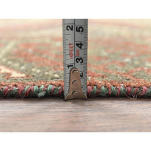 Load image into Gallery viewer, 3&#39;x5&#39;5&quot; Burnt Umber Brown, Bohemian Vintage Persian Baluch, Sheared Low, Worn Wool, Hand Knotted Oriental Rug FWR496836
