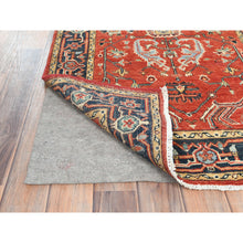 Load image into Gallery viewer, 3&#39;x4&#39;10&quot; Imperial Red, Natural Wool Hand Knotted, Afghan Peshawar with All Over Heriz Design Vegetable Dyes, Oriental Rug FWR497076