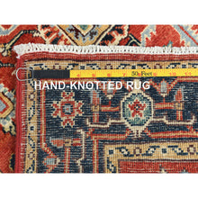 Load image into Gallery viewer, 3&#39;x4&#39;10&quot; Imperial Red, Natural Wool Hand Knotted, Afghan Peshawar with All Over Heriz Design Vegetable Dyes, Oriental Rug FWR497076