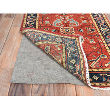 Load image into Gallery viewer, 2&#39;1&quot;x2&#39;10&quot; Imperial Red, Natural Wool Hand Knotted, Afghan Peshawar with All Over Heriz Design Vegetable Dyes, Mat Oriental Rug FWR497142