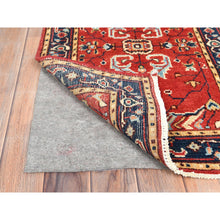 Load image into Gallery viewer, 2&#39;x3&#39; Imperial Red, Soft Wool Hand Knotted, Afghan Peshawar with All Over Design Heriz Design Natural Dyes, Oriental Rug FWR497172