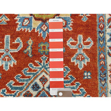 Load image into Gallery viewer, 2&#39;x3&#39; Imperial Red, Special Kazak with Large Medallion, Natural Dyes, 100% Wool, Hand Knotted, Mat Oriental Rug FWR497664