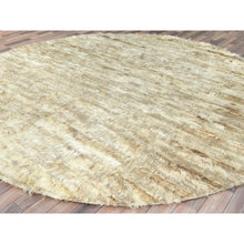 Load image into Gallery viewer, 10&#39;x10&#39; Bone Ivory, Ben Ourain Moroccan Berber Shilhah Design Natural Dyes, Organic Wool Hand Knotted, Round Oriental Rug FWR497910