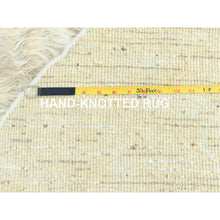 Load image into Gallery viewer, 10&#39;x10&#39; Bone Ivory, Ben Ourain Moroccan Berber Shilhah Design Natural Dyes, Organic Wool Hand Knotted, Round Oriental Rug FWR497910