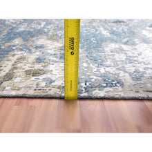 Load image into Gallery viewer, 12&#39;x15&#39;2&quot; Blue Hand Knotted, Densely Woven, Persian Knot Abstract Design All Wool, Oversized Oriental Rug FWR498216
