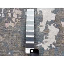 Load image into Gallery viewer, 11&#39;10&quot;x18&#39;3&quot; Gray Abstract Design, Hand Knotted with Densely Woven, Persian Knot Pure Wool Oversized Oriental Rug FWR498228