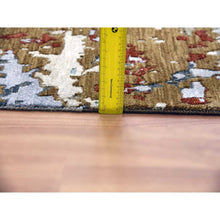 Load image into Gallery viewer, 11&#39;10&quot;x18&#39;3&quot; Gray Abstract Design, Hand Knotted with Densely Woven, Persian Knot Pure Wool Oversized Oriental Rug FWR498228
